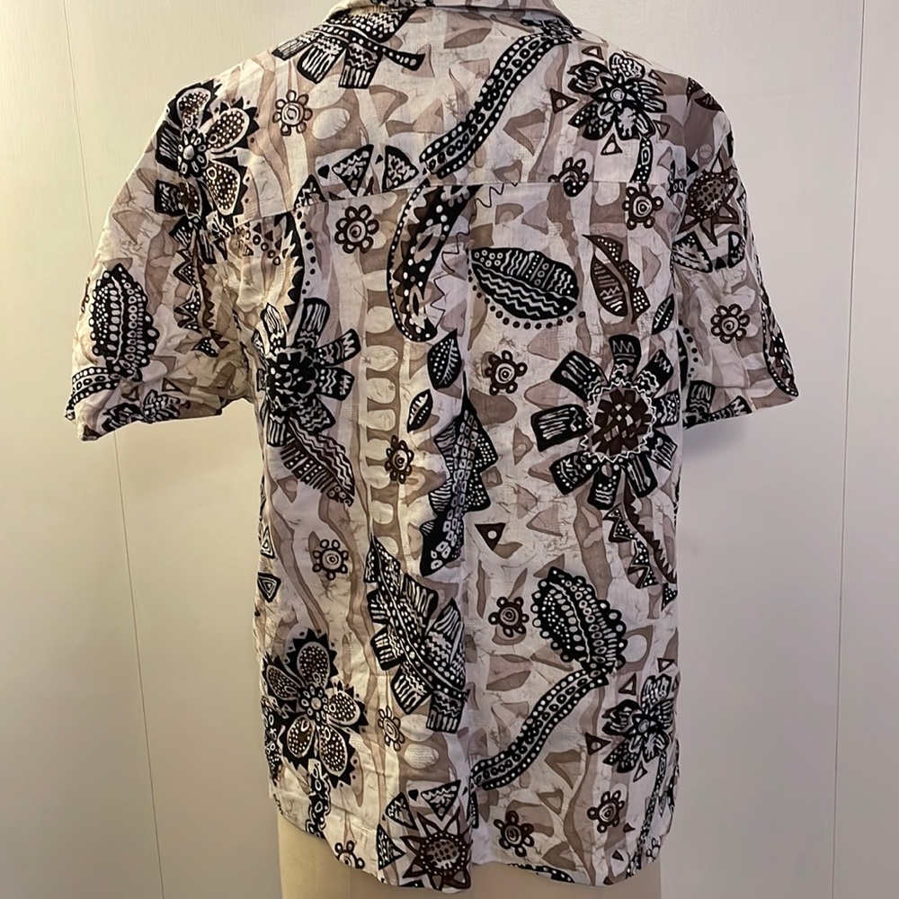 Alfred Dunner linen short sleeve button down - Picture 4 of 6